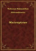 Macierzyństwo - ebook